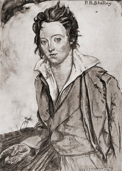 Percy Bysshe Shelley by Archibald Standish Hartrick