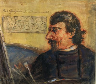 Portrait of Paul Gauguin by Archibald Standish Hartrick