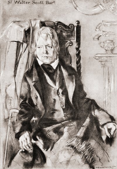 Sir Walter Scott by Archibald Standish Hartrick