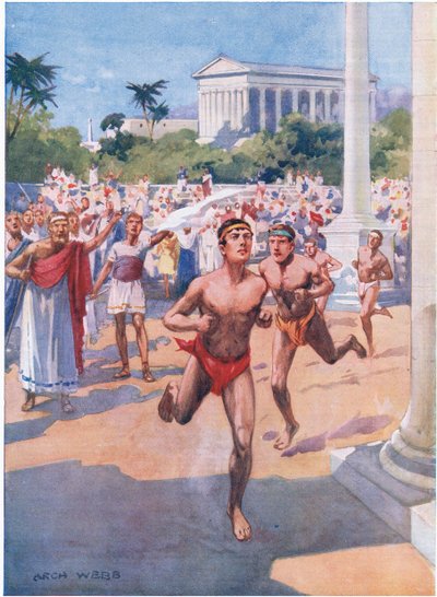 A Foot Race at the Olympian Games by Archibald Webb