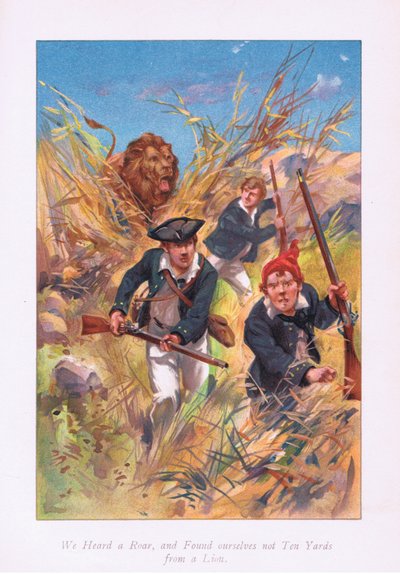 We Heard a Roar, and Found Ourselves Not Ten Yards from a Lion by Archibald Webb