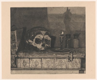Still Life with Skull by Arend Hendriks (signed by artist)