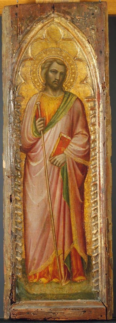 A Saint, Possibly James the Greater by Aretino Luca Spinello or Spinelli