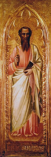 Saint Bartholemew by Aretino Luca Spinello or Spinelli