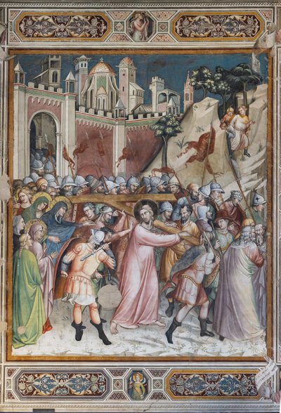 Scenes of the Life of Christ: Ascent to Calvary by Aretino Luca Spinello or Spinelli