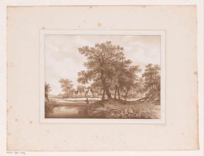 View of a Country Road and a Ditch by Arie Ketting de Koningh