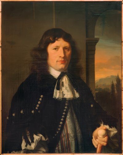 Portrait of a Gentleman, Half Figure Facing Right by Arie de Vois