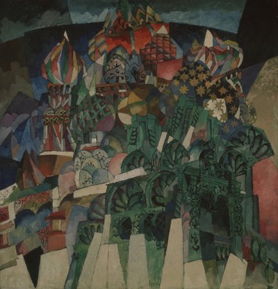 The Basil Cathedral by Aristarkh Vasilievic Lentulov