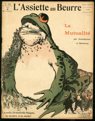 Cover of The Butter Plate, number 240, Satirical in Colors by Aristide Delannoy