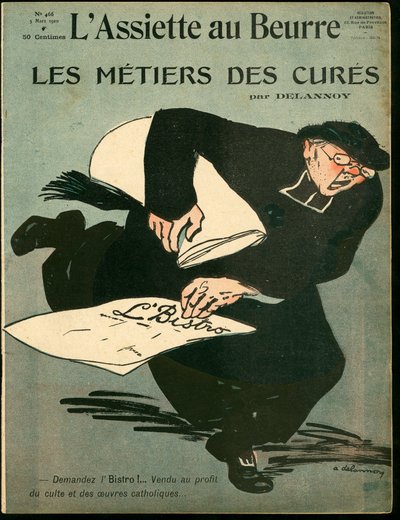 Cover of The Butter Plate, number 466, Satirical in Colours by Aristide Delannoy