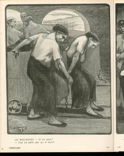 The Butter Plate, number 134, Satirical in B & W by Aristide Delannoy