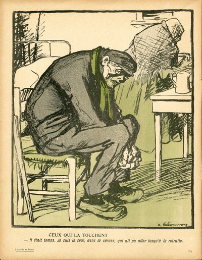 The Butter Plate, number 257, Satirical in Colors by Aristide Delannoy