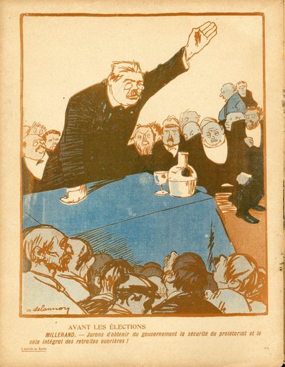 The Butter Plate, number 257, Satirical in Colors by Aristide Delannoy