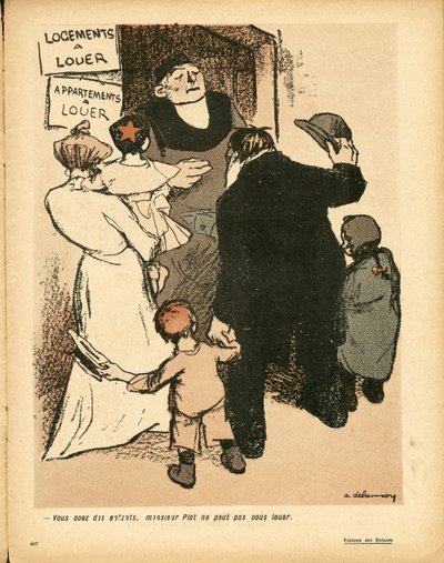 The Butter Plate, Number 338, Satirical in Colors by Aristide Delannoy