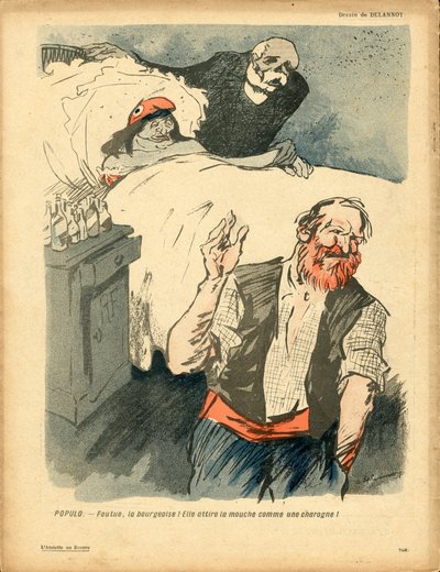 The Butter Plate, number 359, Satirical in Colors by Aristide Delannoy