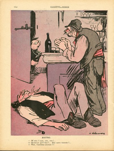 The Butter Plate, number 466, Satirical in Colors by Aristide Delannoy