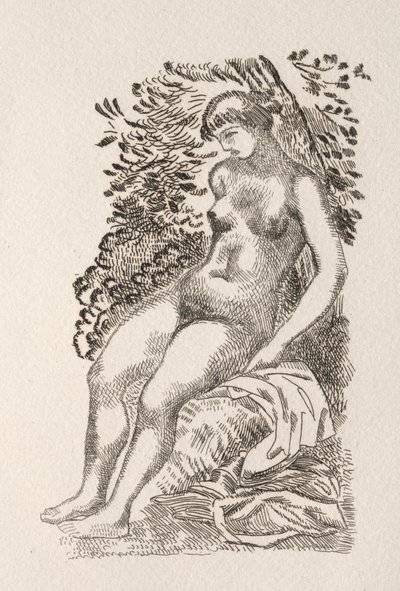 Illustration for a Poem by Pierre de Ronsard by Aristide Maillol