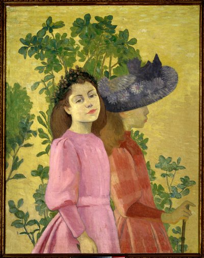 Two Young Girls, Spring by Aristide Maillol