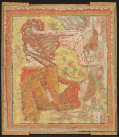 Two young girls in an orchard, c.1895-1900 by Aristide Maillol