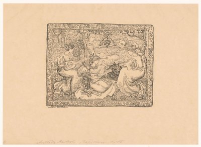Tapestry with Four Women Playing Music in a Landscape by Aristide Maillol