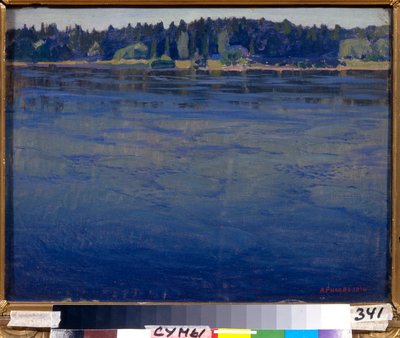 The Neva, Landscape of the Russian River by Arkadij Aleksandrovic Rylov
