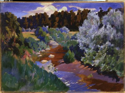 Landscape with a River by Arkadij Aleksandrovic Rylov