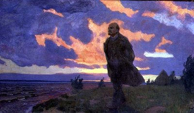 Vladimir Ilyich Lenin on the Shore by Arkadij Aleksandrovic Rylov