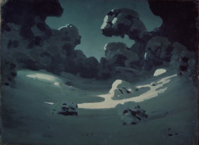 Moonlight Spots in the Wood. Winter by Arkhip Ivanovich Kuindzhi