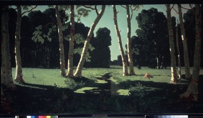 Birches by Arkip Ivanovic Kuindzi