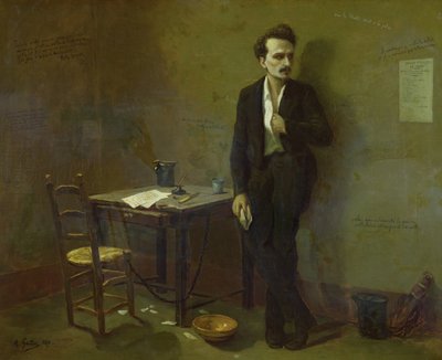 Henri Rochefort (1831-1913) in Mazas Prison, 1871 by Armand Desire Gautier