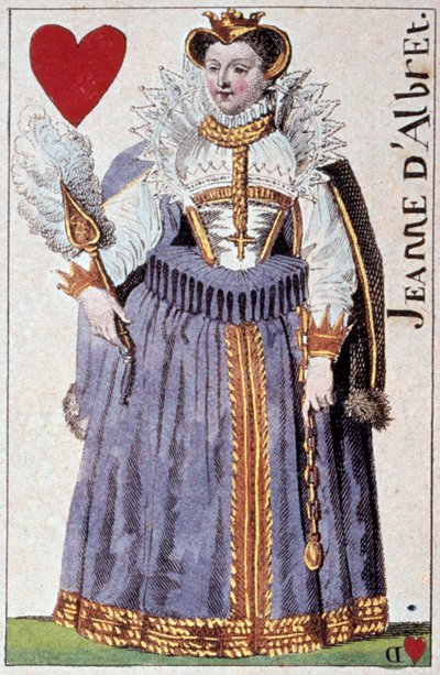 Representation of Queen Joan of Albret (Joan III of Navarre) (1528-1572) (detail) by Armand Gustave Houbigant