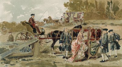 Fliguette and Sedan Chair, Austrian Netherlands by Armand Jean Heins