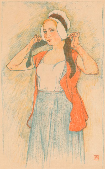 An auto-lithograph by Armand Rassenfosse by Armand Rassenfosse