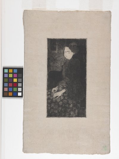 Seated Woman With Feathered Hat by Armand Séguin