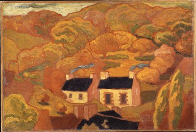 Two Thatched Cottages by Armand Séguin