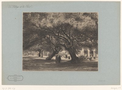 Oak Trees Near the Church of Cimiez (Landscapes with Villages and Forests) by Armand Theophile Cassagne