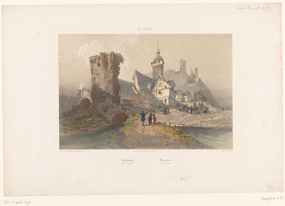 View of Sonnenberg near Wiesbaden (Views along the Rhine) by Armand Theophile Cassagne