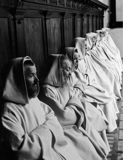 Monks Praying at the Hermitage of Camaldoli, Italy by Armando Bruni
