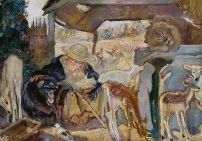 St Anthony Among Animals by Armando Spadini