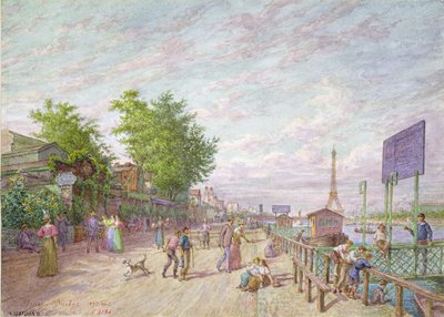 Quai du Point du Jour, Boulogne Billancourt, 1897 by Arnaud Durbec