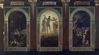 Fertur lux in tenebras (Design for the Silesian Museum of Fine Arts in Wrocław) by Arnold Böcklin