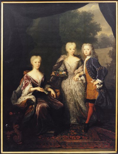 Landgravine Marie Louise of Hesse-Kassel, Princess of Orange, with Children by Arnold Boonen