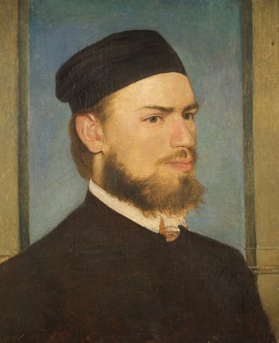 Portrait of the Painter Franz von Lenbach by Arnold Böcklin