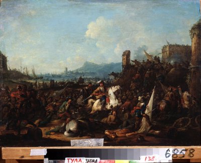 The Siege of La Rochelle on October 1628 by Arnold Frans Rubens