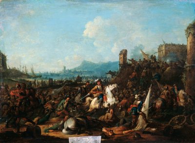 The Siege of La Rochelle in October 1628, Early 18th Century by Arnold Frans Rubens