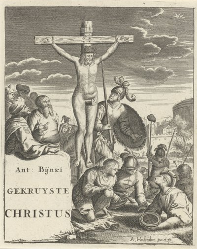 Christ on the Cross by Arnold Houbraken