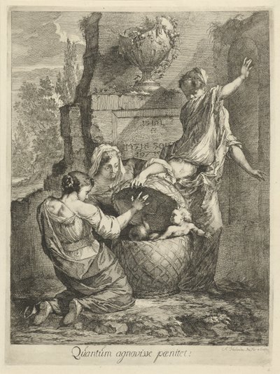 Erichthonius Found by the Three Daughters of Cecrops by Arnold Houbraken