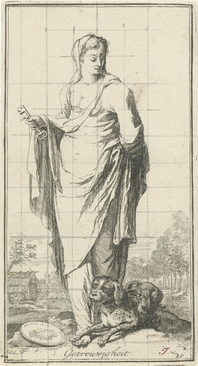 Personification of Loyalty by Arnold Houbraken