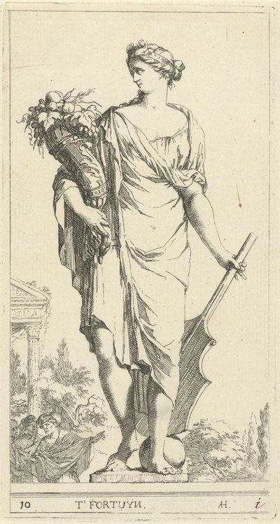 Personification of Prosperity (series title: Forty-One Various Allegories) by Arnold Houbraken