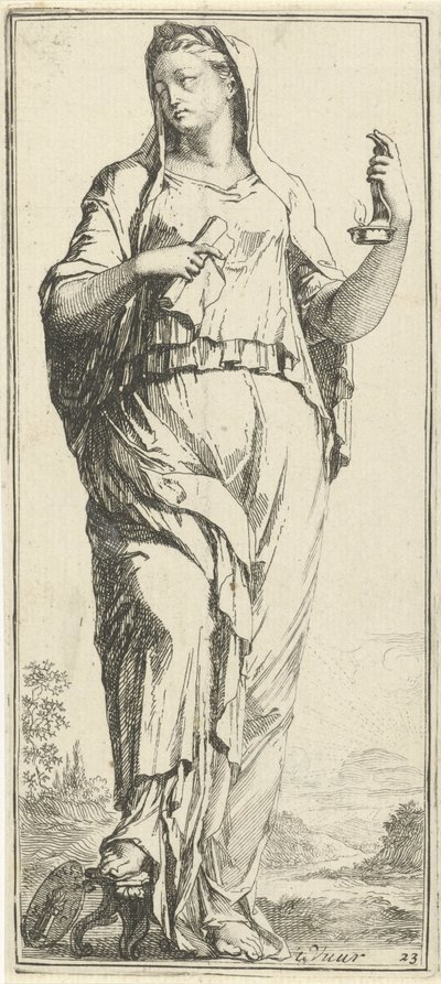 Personification of Fire by Arnold Houbraken